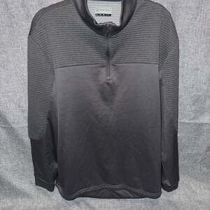 PGA TOUR Men's Pro Ottoman Quarter-Zip Golf Pullover Gray XL